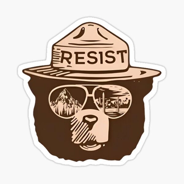 Item preview, Alt National Park Service Resist - protect our US Bear Parks  designed and sold by SnackSports2024.