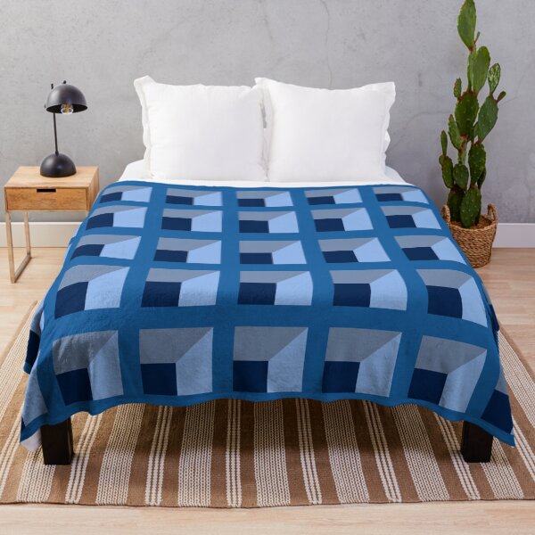 Item preview, Blue Color Block Pattern designed and sold by SwellGoodsArt.