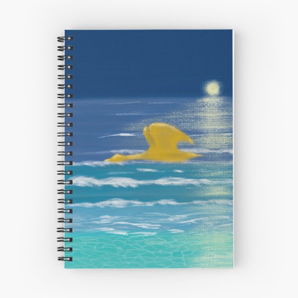 Item preview, Peaceful sea and birds under romantic moon light designed and sold by greenPQBstudio.