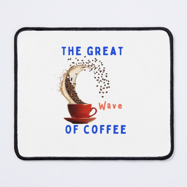 Item preview, The Great Coffee Wave - Artistic design by a coffee lover designed and sold by uriviolka99.