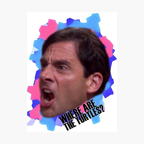 Item preview, Michael Scott - Where Are The Turtles? designed and sold by Lemontattie.