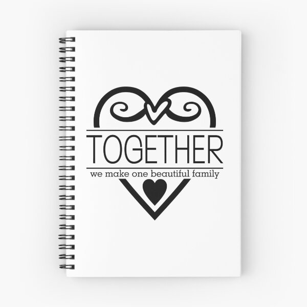 Item preview, “Together We Make One Beautiful Family – Heartwarming Family Quote Design” designed and sold by Building60media.