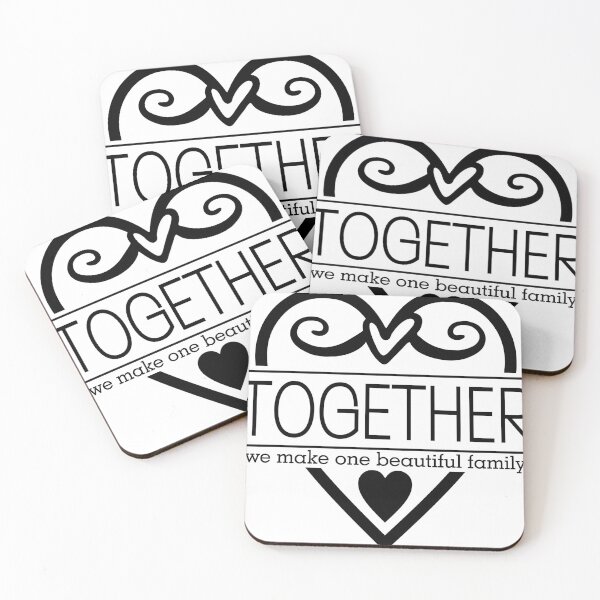 Item preview, “Together We Make One Beautiful Family – Heartwarming Family Quote Design” designed and sold by Building60media.