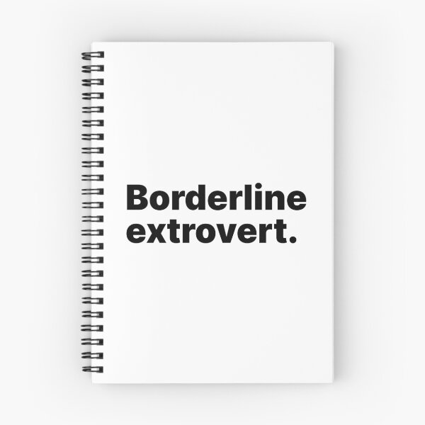 Item preview, Borderline extrovert | White text designed and sold by ThingsOnTees.