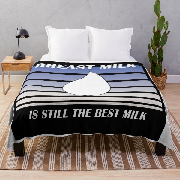Item preview, Breast Milk is still the Best Milk (retro blue) designed and sold by WordyDreams.