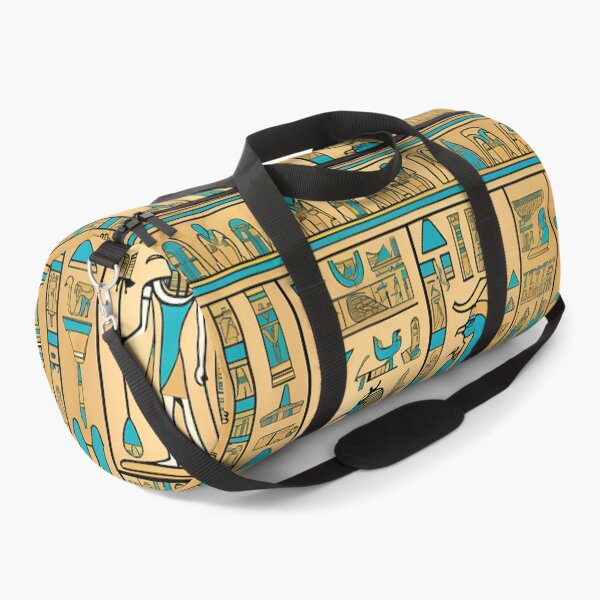 Item preview, Turquoise & Gold Ancient Egyptian Hieroglyphics designed and sold by AmoreDesignsUK.