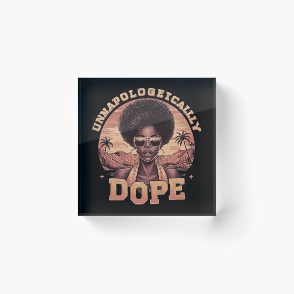 Item preview, Unapologetically Dope Afro Woman Art | Retro Melanin Queen Illustration | Empowerment Aesthetic Design designed and sold by love3617.