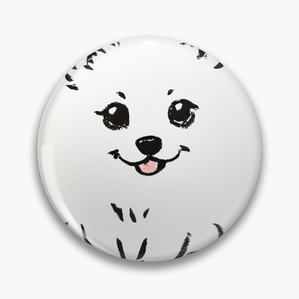 Item preview, Cute Ink Sketch of a Playful Pomeranian Puppy designed and sold by SunkenCost.