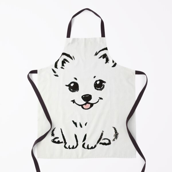 Item preview, Cute Ink Sketch of a Playful Pomeranian Puppy designed and sold by SunkenCost.