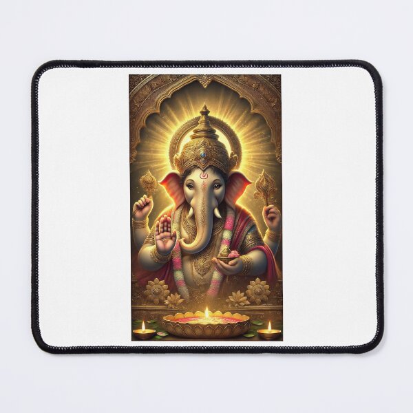 Item preview, "Lord Ganesha Digital Art | Hindu God of Wisdom and Prosperity" designed and sold by ethnicdigital.