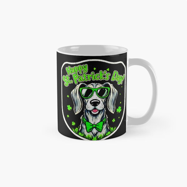 Item preview, St. Patrick’s Day Irish Wolfdog Distressed Print designed and sold by SteadyRolling.