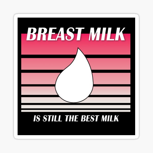 Item preview, Breast Milk is still the Best Milk (retro pink) designed and sold by WordyDreams.