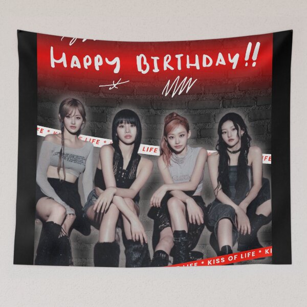 Item preview, Happy birthday KISS OF LIFE (KPOP) designed and sold by jaofnn.