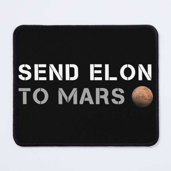 Item preview, Send Elon to Mars Tesla Bumper designed and sold by ChataMaroon.