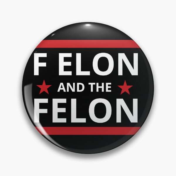 Item preview, F Elon and the Felon Tesla and Trump bumper  designed and sold by ChataMaroon.