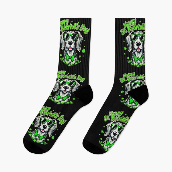 Item preview, St. Patrick’s Day Irish Wolfdog Distressed Print 2 designed and sold by SteadyRolling.