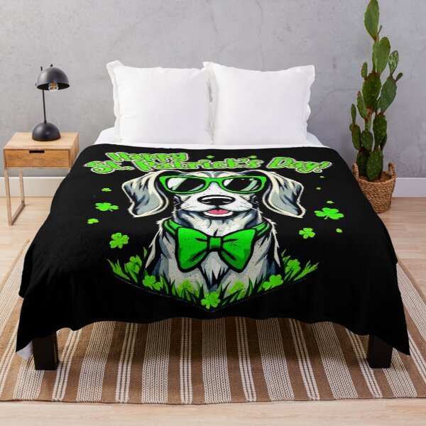 Item preview, St. Patrick’s Day Irish Wolfdog Distressed Print 2 designed and sold by SteadyRolling.