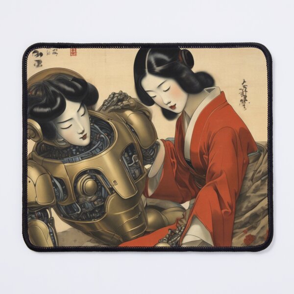 Item preview, Robot Shunga Hybrid Imitation Japanese Erotica #86 designed and sold by NickWhittleArt.