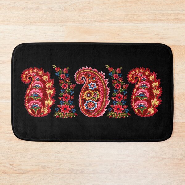 Item preview, Indian Textile Indian Cotton Indian Textile Design Paisley and Flowers designed and sold by Pixelchicken.