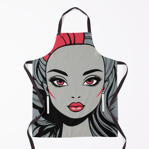 Item preview, Doll Face No 4. Grey, red, black, 1980's. designed and sold by Shoot-The-Moon.