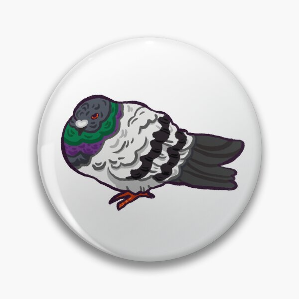 Item preview, Grumpy Cute Little Pigeon Birb designed and sold by Madeleine Sharp.