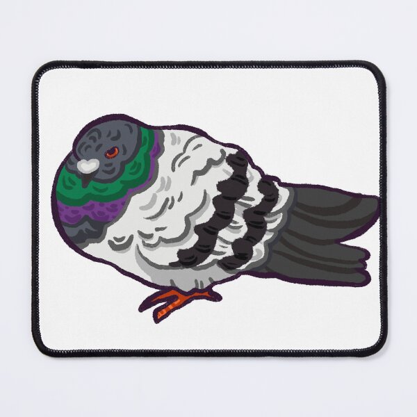 Item preview, Grumpy Cute Little Pigeon Birb designed and sold by Madeleine Sharp.
