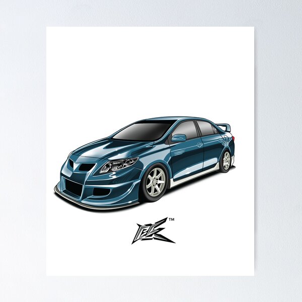Item preview, toyota corolla e150 blue white  designed and sold by NaquashM.