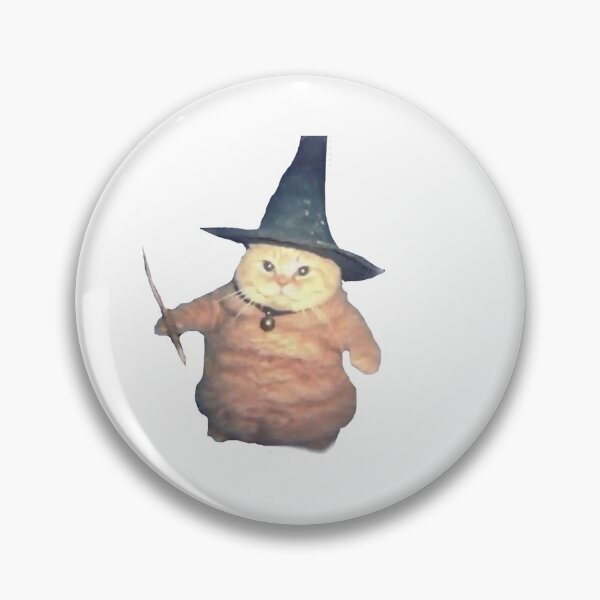 Item preview, Cat Witch With a Broom Meme Design designed and sold by thenameisjill.