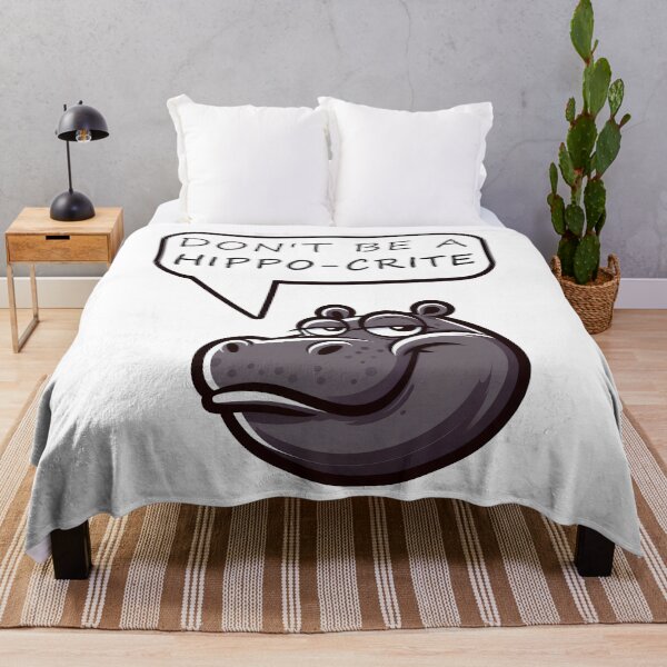 Item preview, Don't Be a Hippo-crite designed and sold by YatoMino.