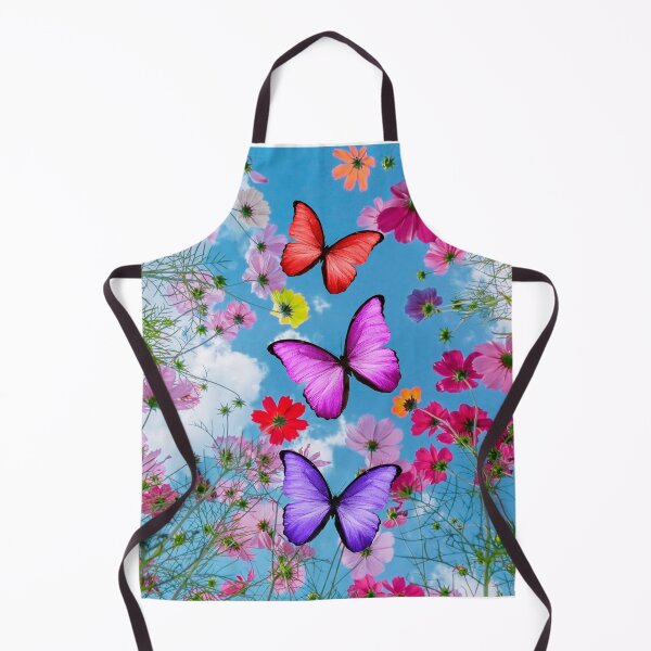 Item preview, Super-Colorful Wildflowers with Overlaid Graphic Butterflies designed and sold by CountyKent.