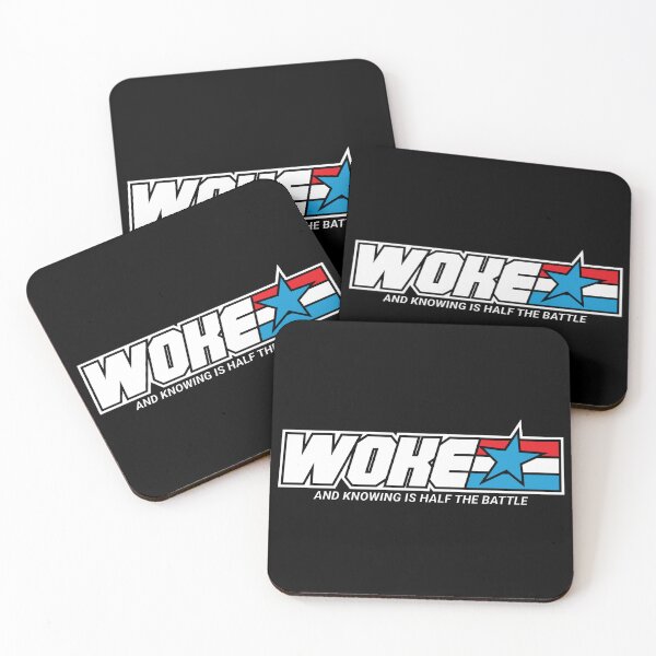 Item preview, WOKE And knowing is half the battle designed and sold by Winner Chicken Dinner Designs.