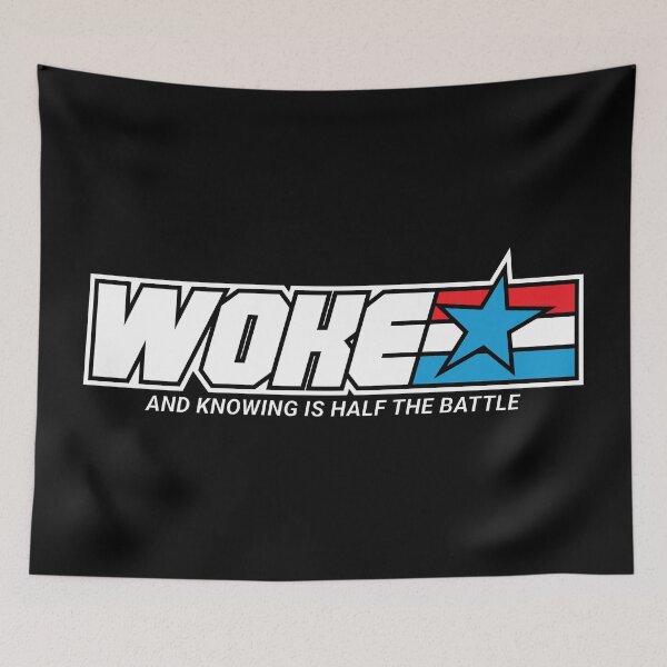 Item preview, WOKE And knowing is half the battle designed and sold by Winner Chicken Dinner Designs.