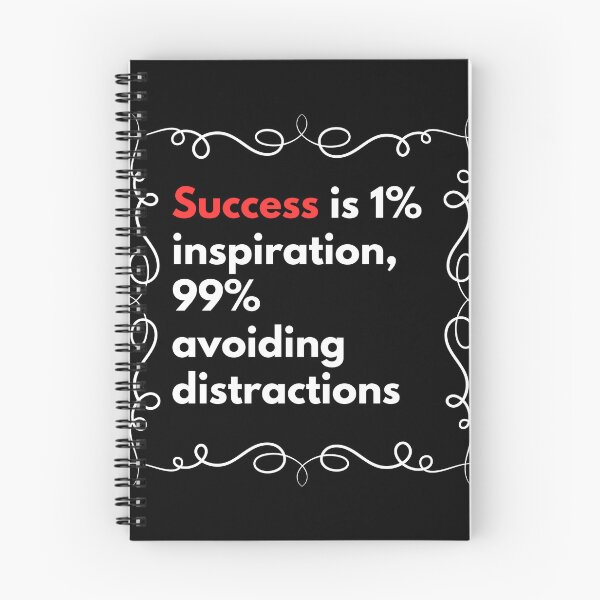Item preview, Success is 1%inspiration, 99% avoiding distractions designed and sold by Stefrait-7.