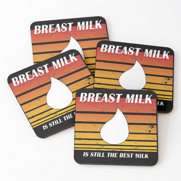 Item preview, Breast Milk is still the Best Milk (retro orange distressed) designed and sold by WordyDreams.