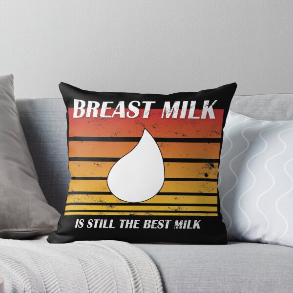 Item preview, Breast Milk is still the Best Milk (retro orange distressed) designed and sold by WordyDreams.