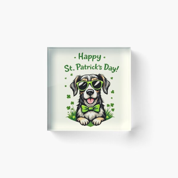 Item preview, St. Patrick’s Day Cool Dog designed and sold by SteadyRolling.