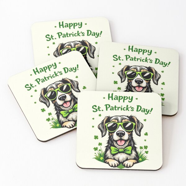 Item preview, St. Patrick’s Day Cool Dog designed and sold by SteadyRolling.