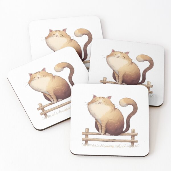 Item preview, Cute Cat Sitting on a Fence - Peaceful Moment in Nature designed and sold by Cherry-Cat.