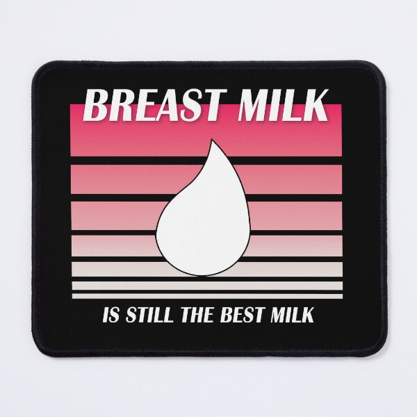 Item preview, Breast Milk is still the Best Milk (retro pink) designed and sold by WordyDreams.