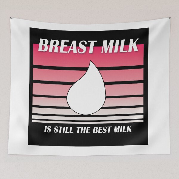 Item preview, Breast Milk is still the Best Milk (retro pink) designed and sold by WordyDreams.