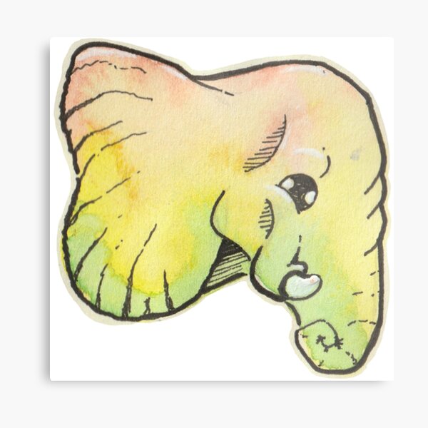 Aperçu de l'œuvre Éléphant jaune mignon créée et vendue par damskizzen.