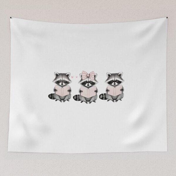 Item preview, Funny Reading Raccoon – Book Lover’s Whimsical & Bookish Animal Design designed and sold by Colorful-Garden.