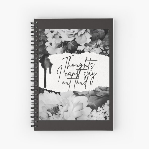 Item preview, "Thoughts I Can’t Say Out Loud" – Minimalist Floral Journal  designed and sold by LoveSheWrote .