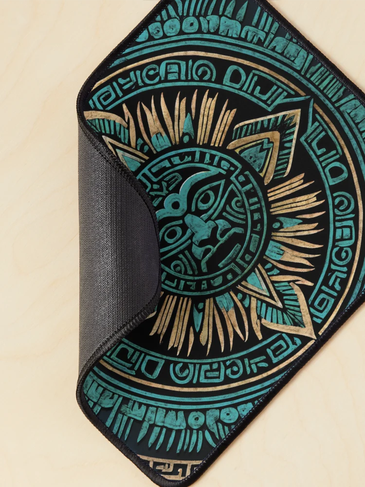 Thumbnail 2 of 5, Mouse Pad, Aztec divinity designed and sold by Designando.