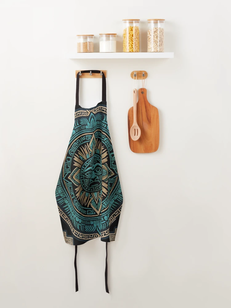 Thumbnail 4 of 6, Apron, Aztec divinity designed and sold by Designando.