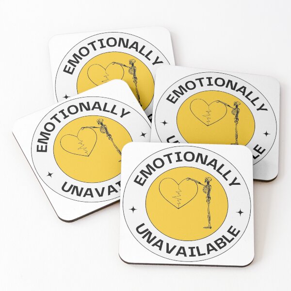 Item preview, Emotionally Unavailable | Funny Skeleton designed and sold by PrintyRelatable.