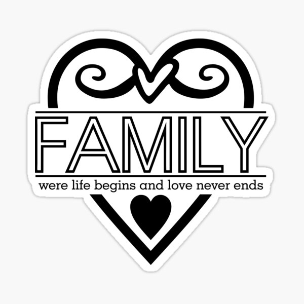 Item preview, “Family: Where Life Begins and Love Never Ends – Inspirational Quote Design” designed and sold by Building60media.