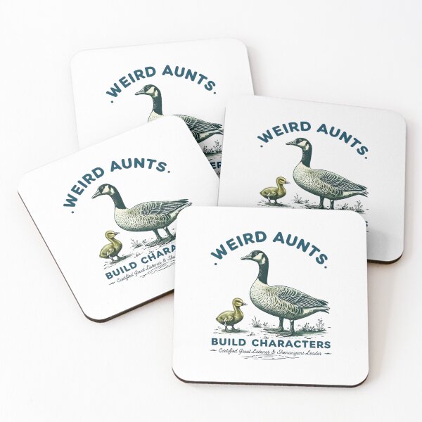 Item preview, "Weird Aunts Build Characters" – Funny Aunt Gift with Duck & Goose Design for T-Shirts & Mugs designed and sold by Colorful-Garden.