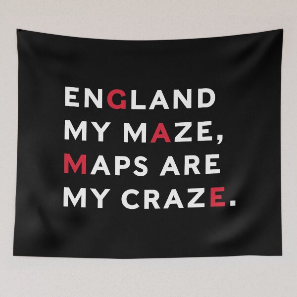 Item preview, England My Maze, Maps Are My Craze designed and sold by colourfind.