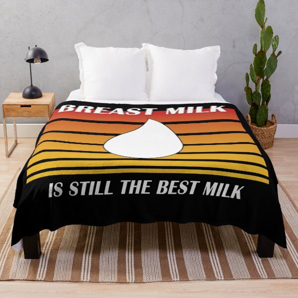 Item preview, Breast Milk is still the Best Milk (retro orange) designed and sold by WordyDreams.